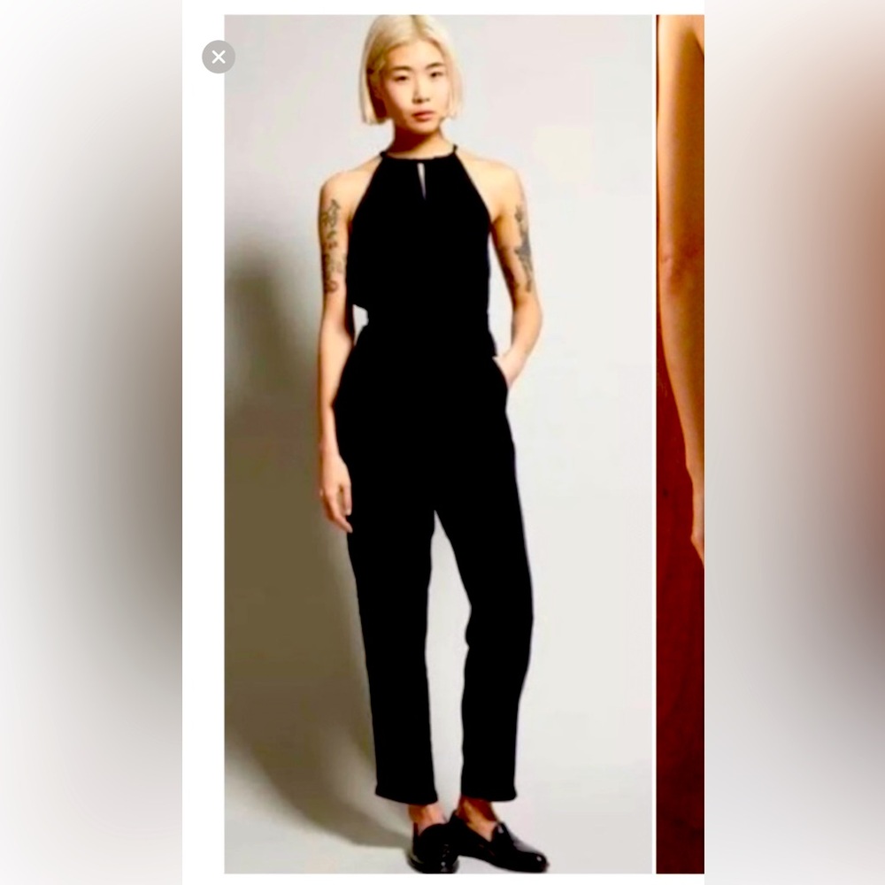 No 6 Halter Jumper Black